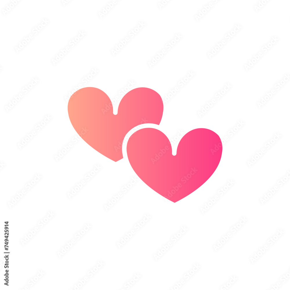 hearts gradient icon