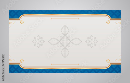 Arabic islamic background and banner design