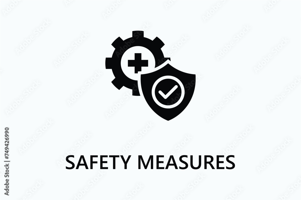 Safety Measures icon or logo sign symbol vector illustration Safety Measures icon or logo sign symbol vector illustration