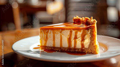 Salted caramel cheesecake, Caramel drizzle