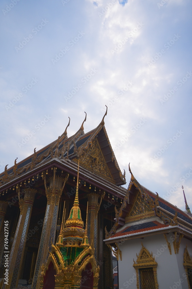 splendid gabled roof of Thai temple