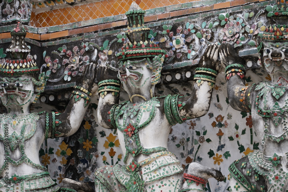 Thai temple decoration base on ramayana Thai temple decoration base on ramayana