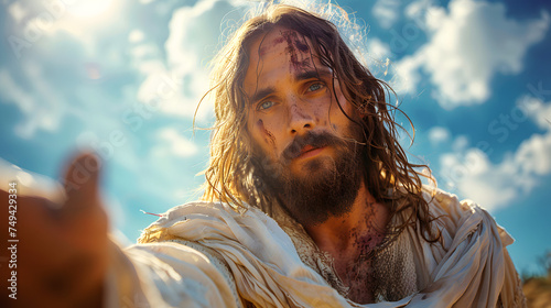 jesus Christ give his hand 