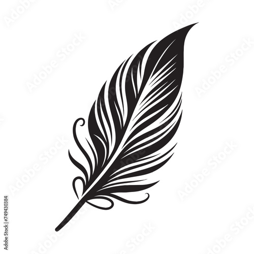 Feather icon. Feather, pen, pen design concept. pen icon vector illustration.