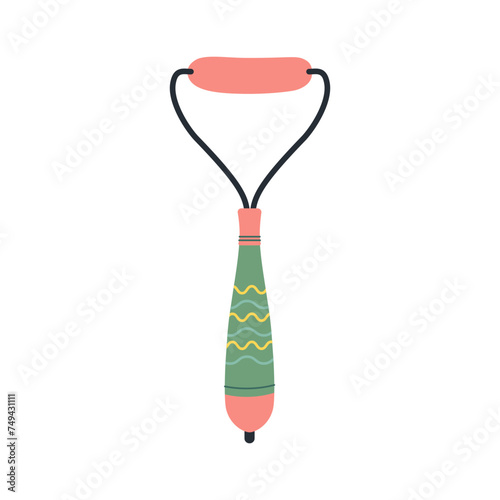 Facial lifting massager isolated on background. Body care product. Beauty industry. Womens devices
