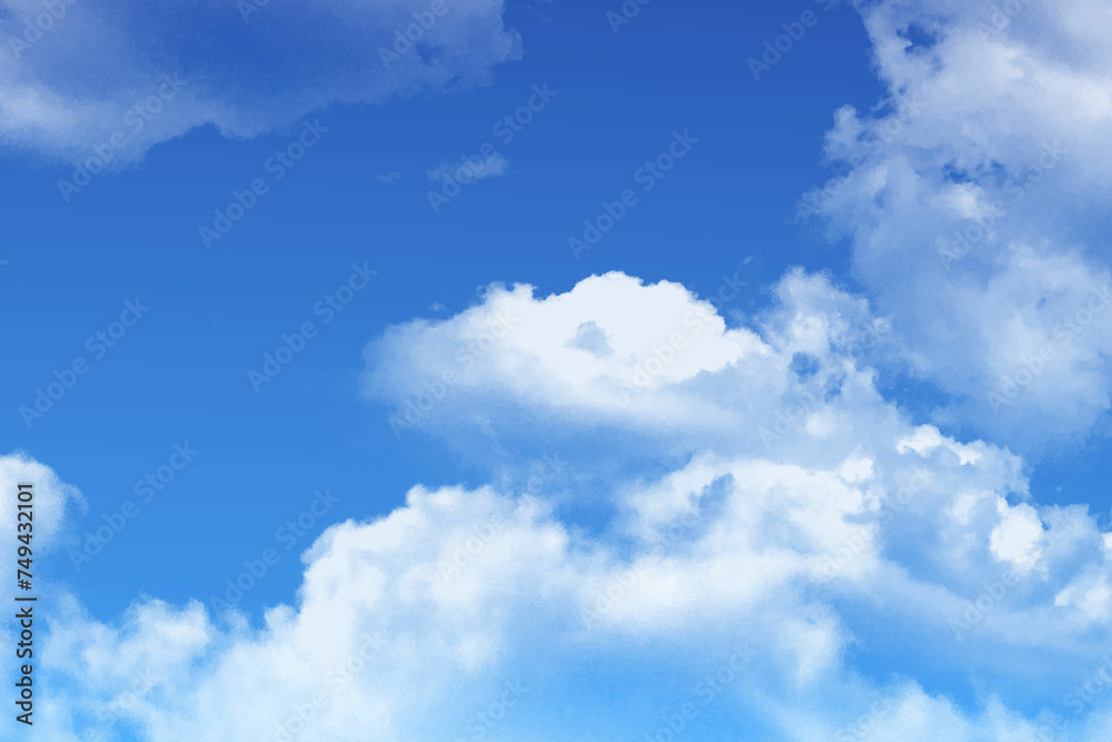 blue sky with clouds