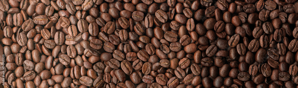 Coffee beans of three degrees roasting detailed texture Coffee beans of three degrees roasting detailed texture