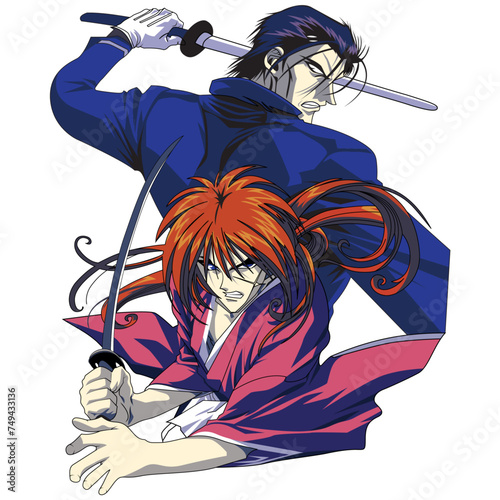 person with a sword Samurai X Ken shin