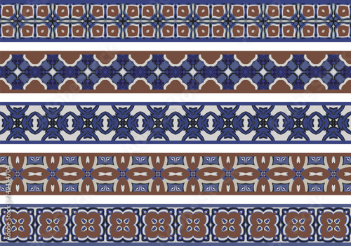 Seamless decorative borders
