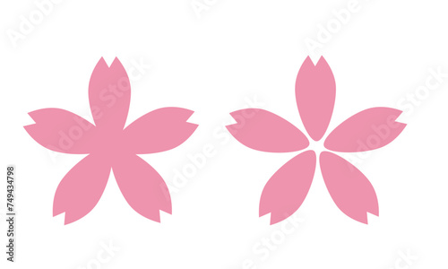 桜の花　セット　アイコン