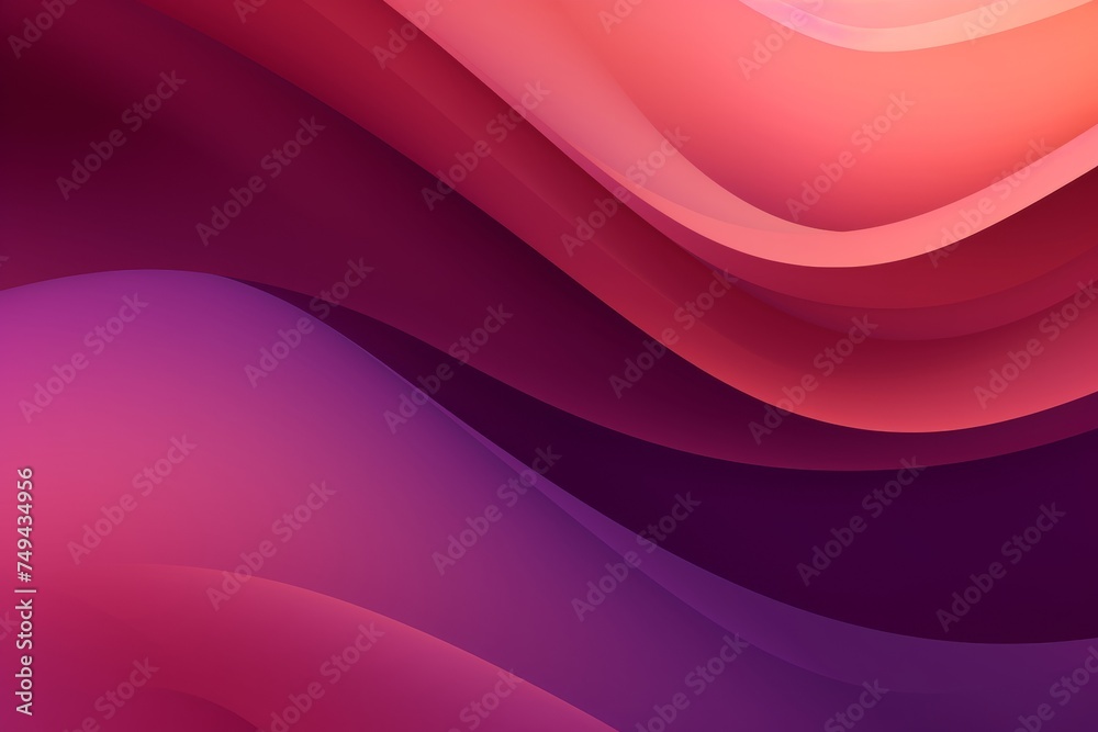 Fototapeta premium Espresso Brown to Plum Purple abstract fluid gradient design, curved wave in motion background for banner, wallpaper, poster, template, flier and cover