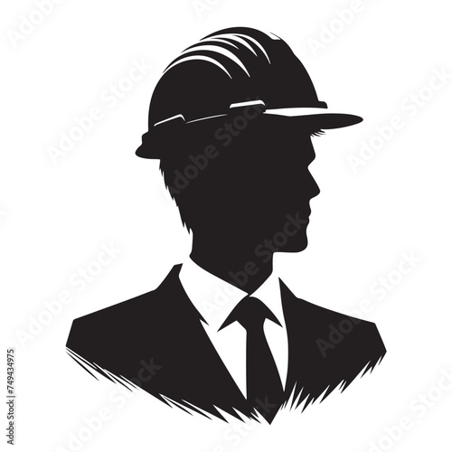 Bewitching Architect Set of Silhouette - Conjuring the Essence of Design with Architect Illustration - Architect Vector
