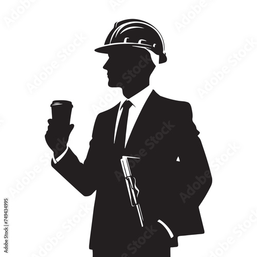 Enchanting Architect Silhouette Set - Conjuring the Artistic Beauty with Architect Vector - Architect Illustration
