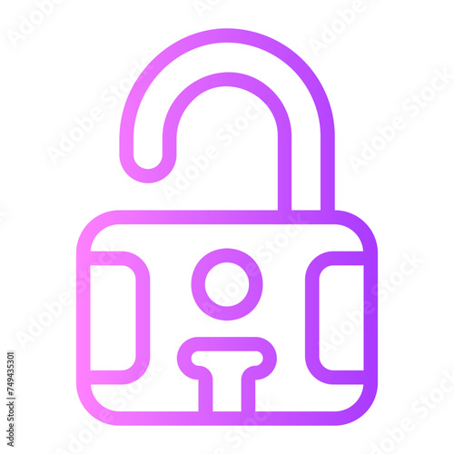 unlock gradient icon