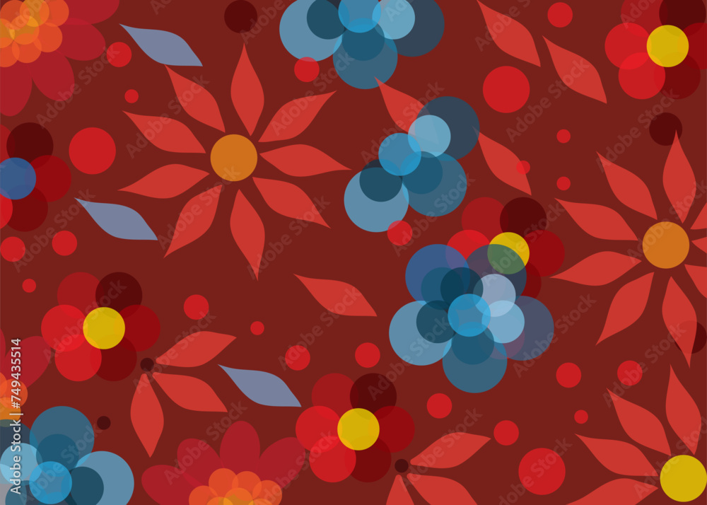 Abstract seamless background with flowers Abstract seamless background with flowers