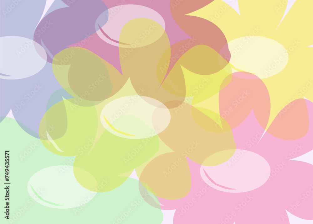 Abstract colorful floral background.