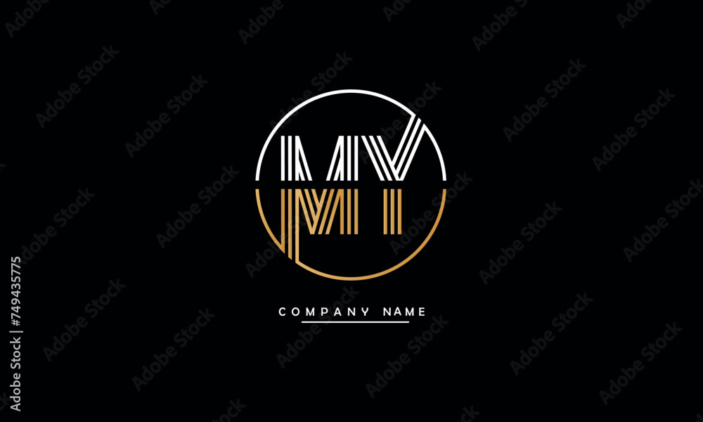 MY, YM, M, Y Abstract Letters Logo Monogram MY, YM, M, Y Abstract Letters Logo Monogram