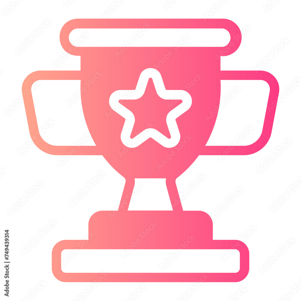 trophy gradient icon trophy gradient icon