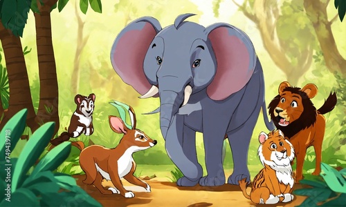 animals in the jungle