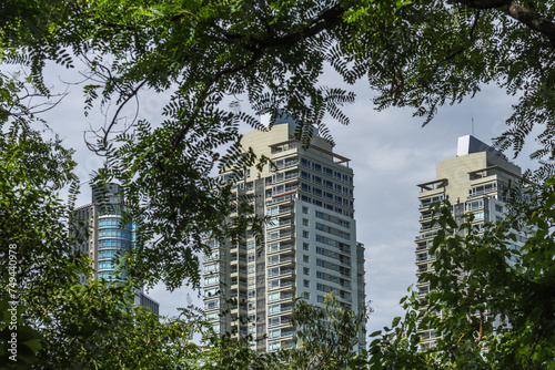 Buildings rising in Puerto Madero, Buenos Aires.