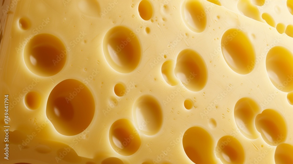 swiss cheese with holes, close-up swiss cheese with holes, close-up