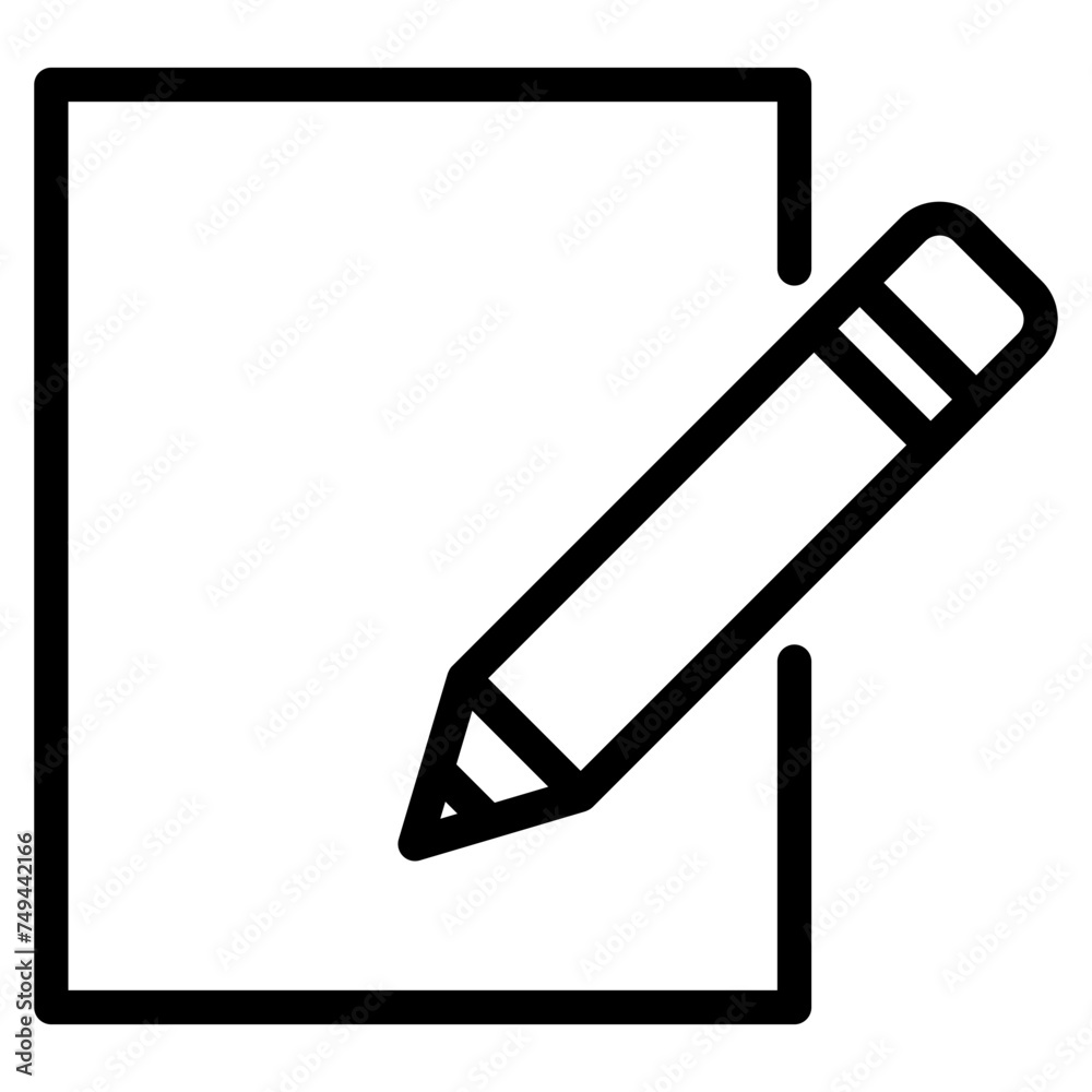 book with pencil icon book with pencil icon