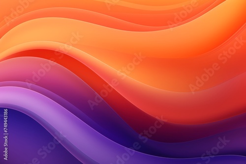 Orange to Purple abstract fluid gradient design  curved wave in motion background for banner  wallpaper  poster  template  flier and cover
