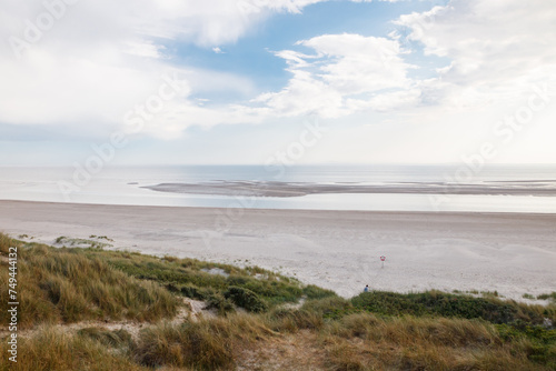 Dune landscape in Blavand  Denmark.