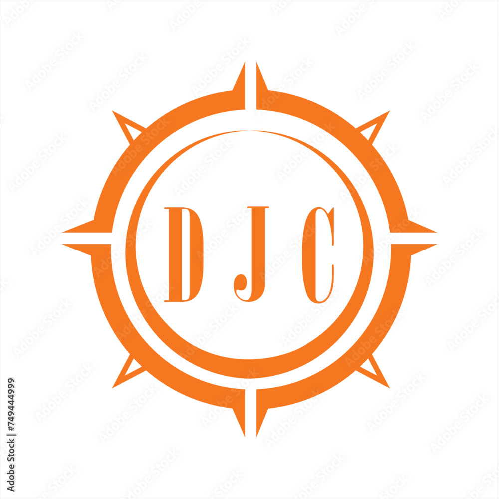 DJC letter design. DJC letter technology logo design on white background. DJC Monogram logo design for entrepreneur and business.