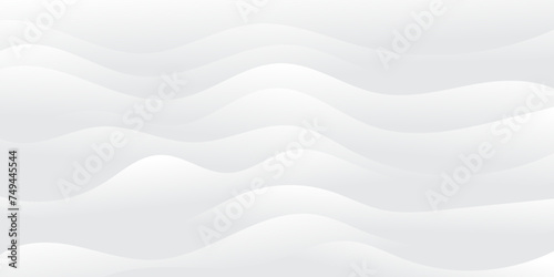 Abstract white and light gray wave modern soft luxury texture with smooth and clean vector subtle background for presentation, cover, banner, website template. Vector illustration