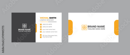 Double-sided creative business card template design and modern visiting card design.