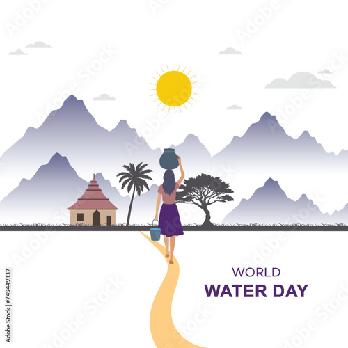 World Water Day | poster, 22 March, Water Day, concept, drop off. water, World, Water Day post, Saving water and. vector  Water Day poster design, Toilet Day. World Water Day social media poster, 