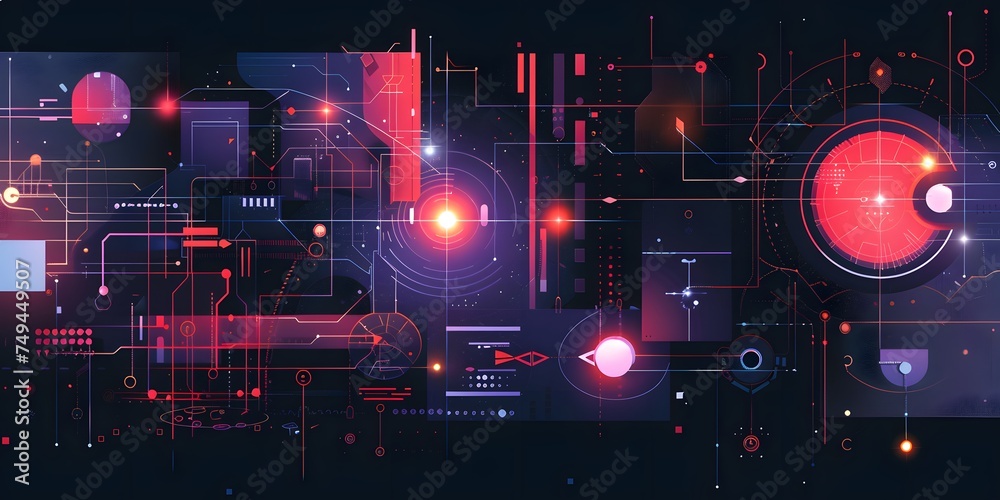 Explore the world of cybersecurity with a visually captivating cyber illustration, portraying an abstract cyber security concept that merges artistic expression with the essence of digital protection.