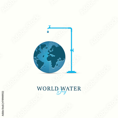 World Water Day | poster, drop off. water, World, Water Day post, 22 March, Water day, concept, World water day social media poster, Saving water and. vector  Water Day poster design, Toilet Day 
