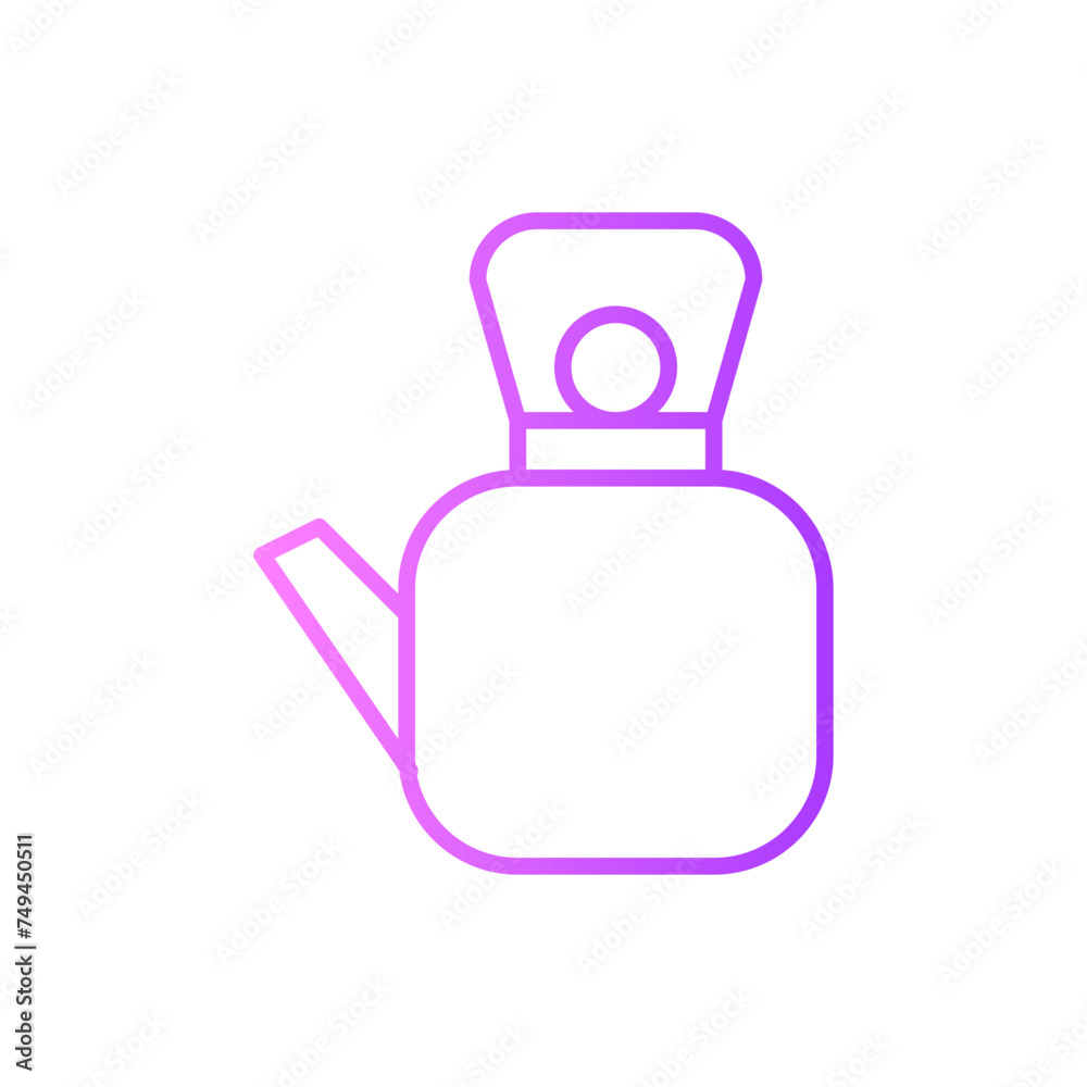 Obraz premium teapot gradient icon