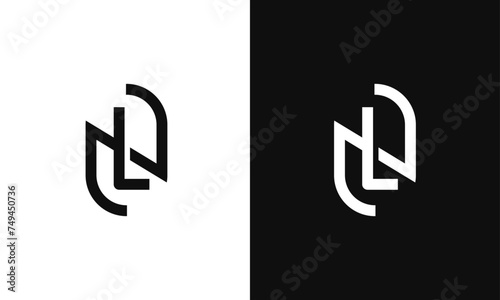 LN, NL Minimalist and modern vector logo design template in a creative unique way
