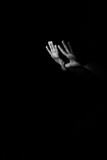 hands in the dark