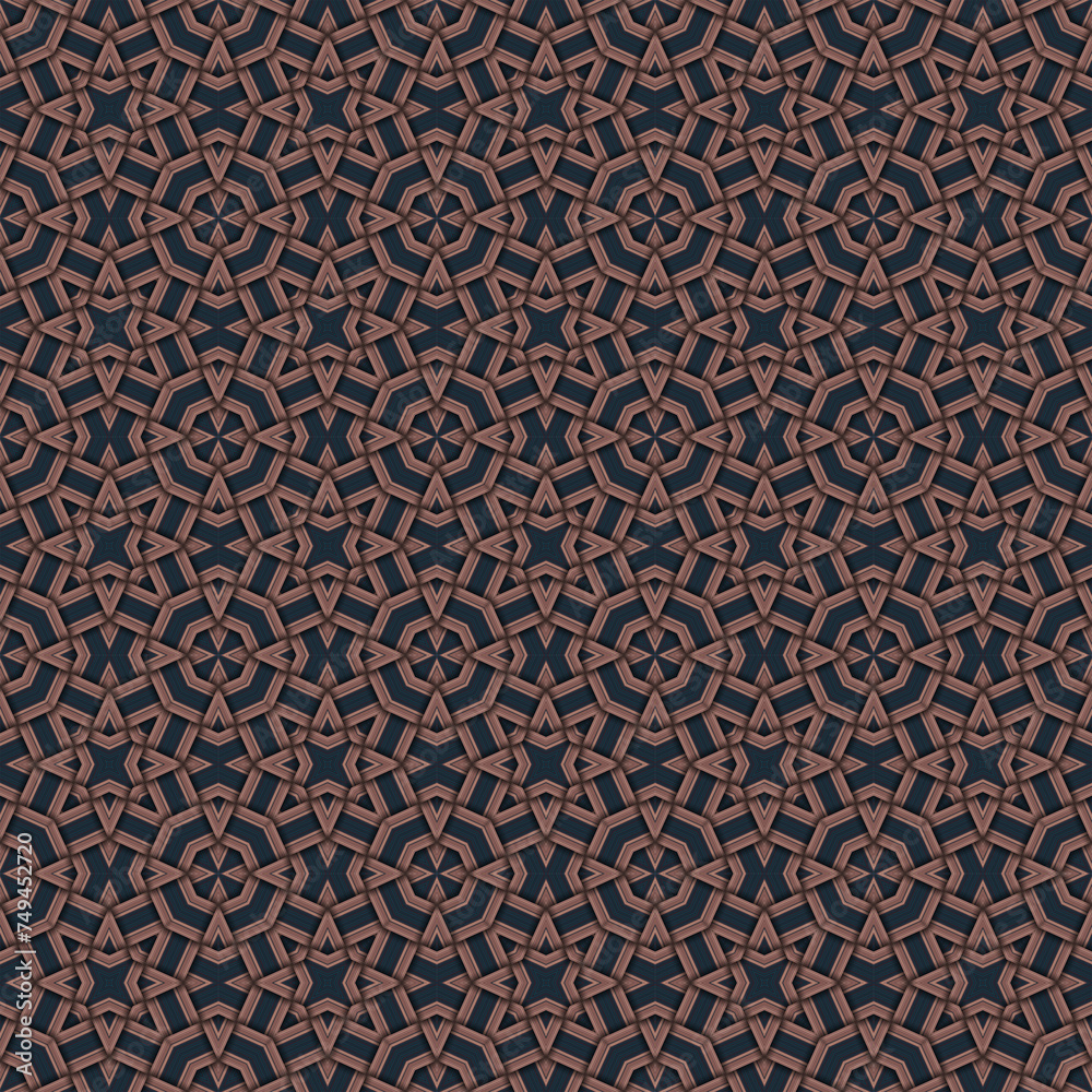 Seamless braided pattern of lines. Square abstract pattern. Woven fabric texture Seamless braided pattern of lines. Square abstract pattern. Woven fabric texture