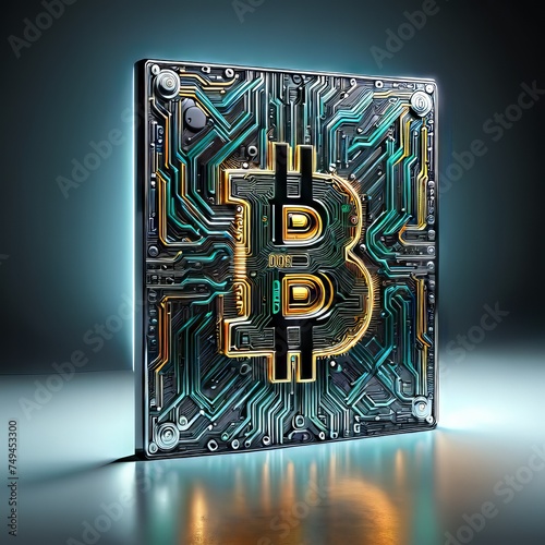 Bitcoin Coin Logo Symbol | Cryptocurrency, Digital Money, eMoney, DeFi, Decentralizes Finance photo