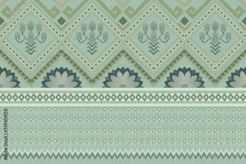 classic wallpaper seamless vintage flower pattern on green background,Royal damask wallpaper pattern design
