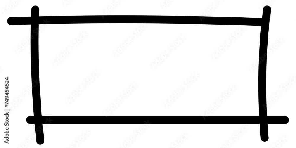 Square frame grunge stroke, border element Square frame grunge stroke, border element