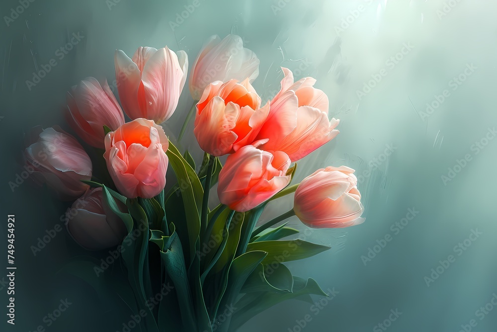 bouquet of tulips Generative AI