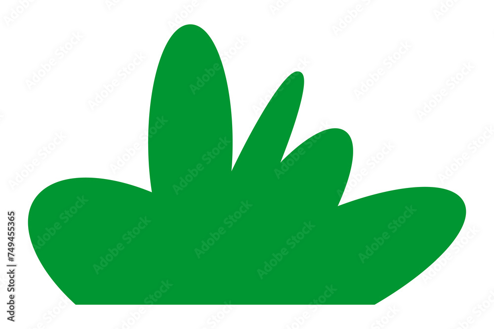 Green silhouettes of grass. Cartoon grass in flat style. Bushes illustration. Vector illustration isolated on white background. Green silhouettes of grass. Cartoon grass in flat style. Bushes illustration. Vector illustration isolated on white background.