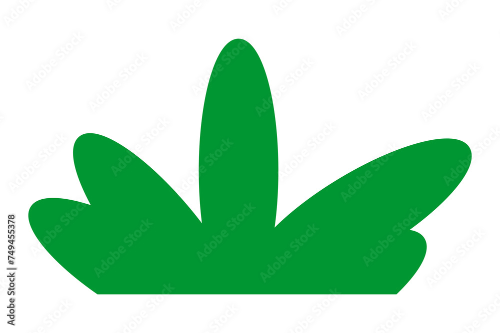 Green silhouettes of grass. Cartoon grass in flat style. Bushes illustration. Vector illustration isolated on white background. Green silhouettes of grass. Cartoon grass in flat style. Bushes illustration. Vector illustration isolated on white background.