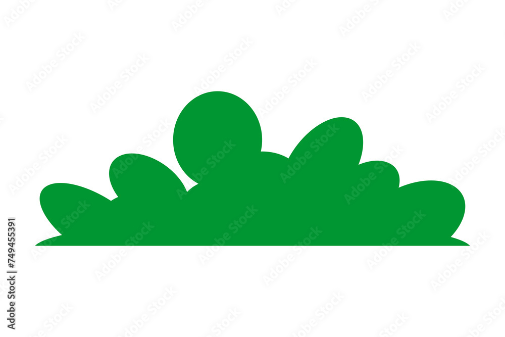 Green silhouettes of grass. Cartoon grass in flat style. Bushes illustration. Vector illustration isolated on white background. Green silhouettes of grass. Cartoon grass in flat style. Bushes illustration. Vector illustration isolated on white background.