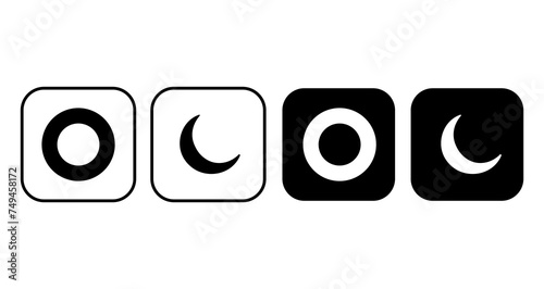 Day night theme icons
