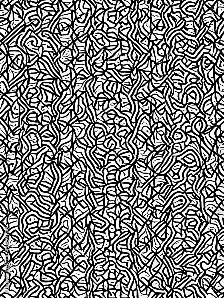 Fototapeta premium Black and withe seamless background pattern