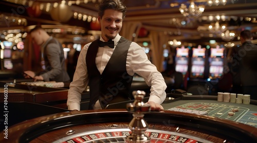 Expert croupiers at the roulette tables guiding the game with flair every spin a new chance