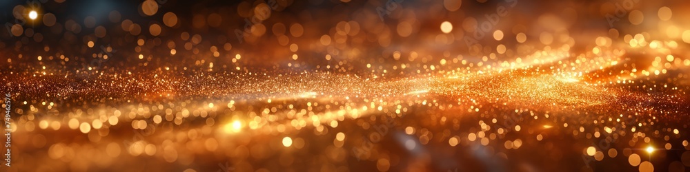 golden glittering background with empty space