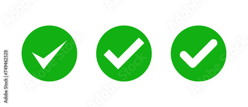 Check mark icon set
